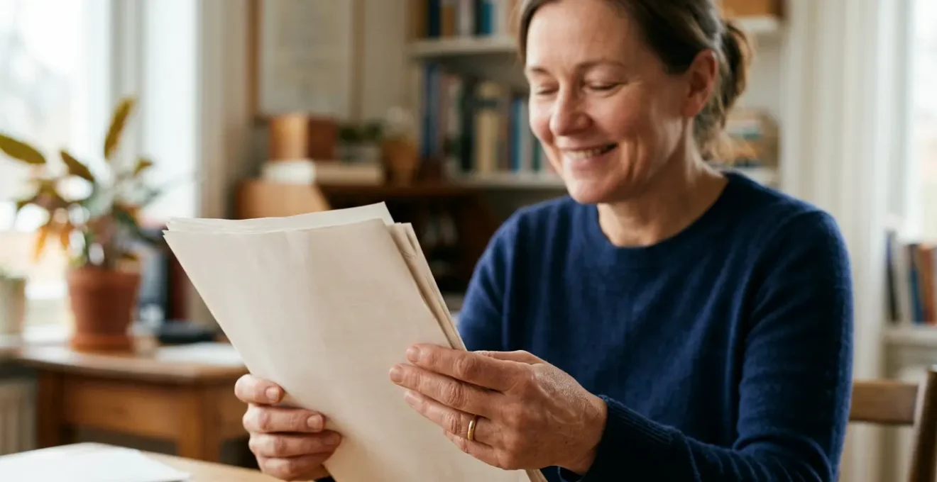 Personne consultant des documents administratifs liés aux indemnités journalières de la Sécurité sociale