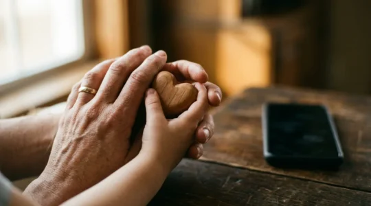 Contraste symbolique entre protection familiale et protection d'objets matériels illustrant les priorités d'assurance