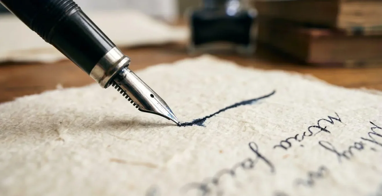 Contraste visuel entre écriture manuscrite valide et document numérique invalide pour testament